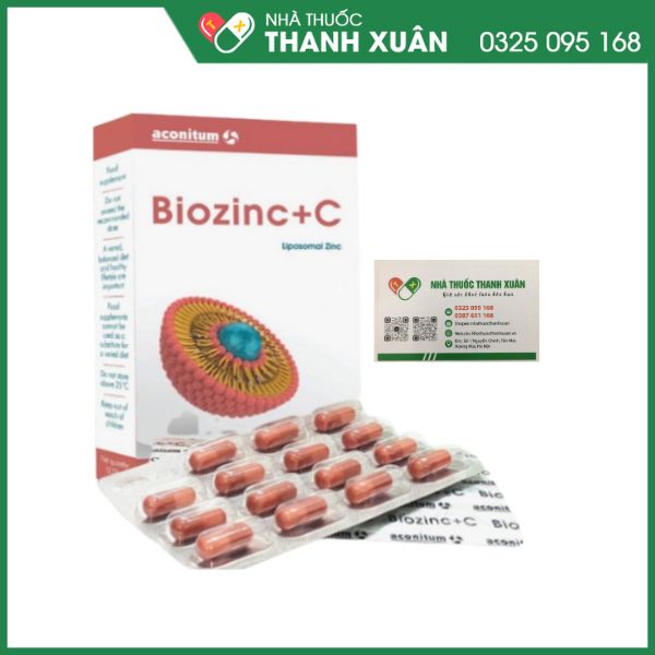 Biozinc + C hỗ trợ tăng cường sức đề kháng cho cơ thể